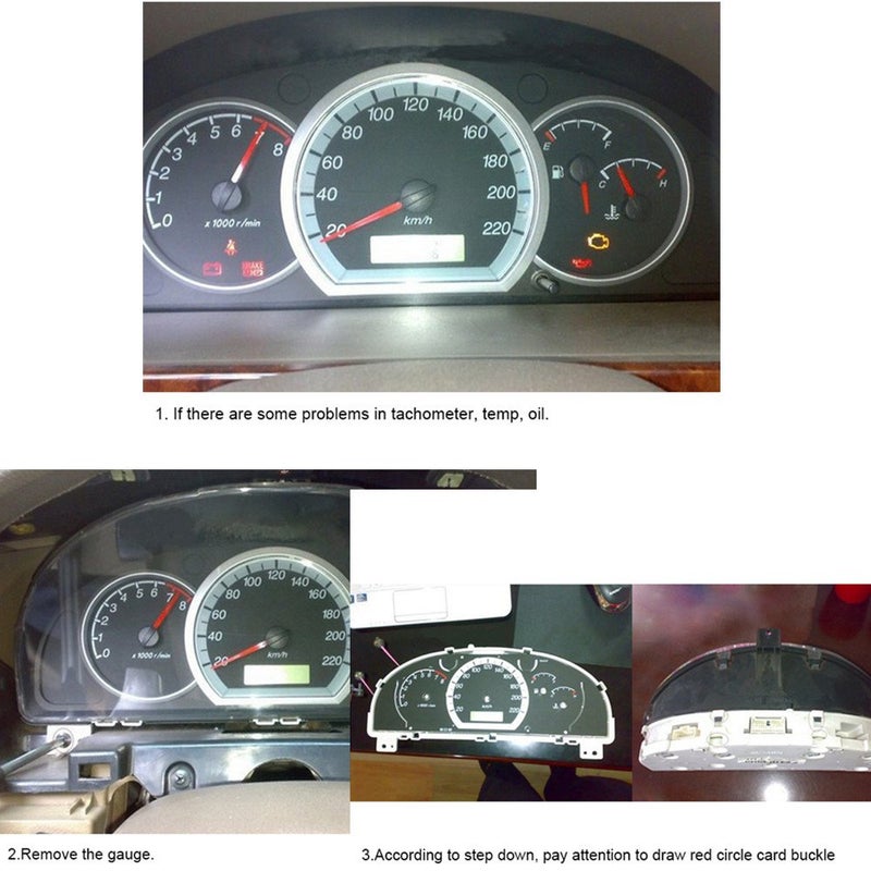 Dr.Roc Instrument Cluster Gauge Stepper Motor Repair Kit X27 168 (6 Motors,10 Backlight Bulbs,1 Remove Tool,Flux Rosin Core Solder) Compatible with Chevy Silverado Tahoe GMC Sierra Yukon - Image 4